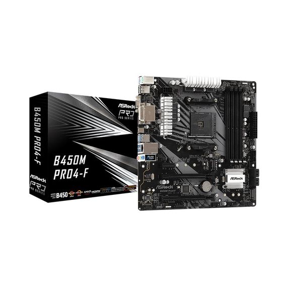 Mainboard ASROCK B450M PRO4 F (ảnh 1)